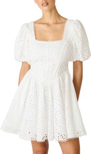 Steve Madden Briana Eyelet Embroidery Minidress