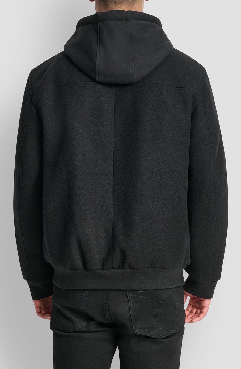 DKNY DX5 Hooded Jacket, Alternate, color, Black
