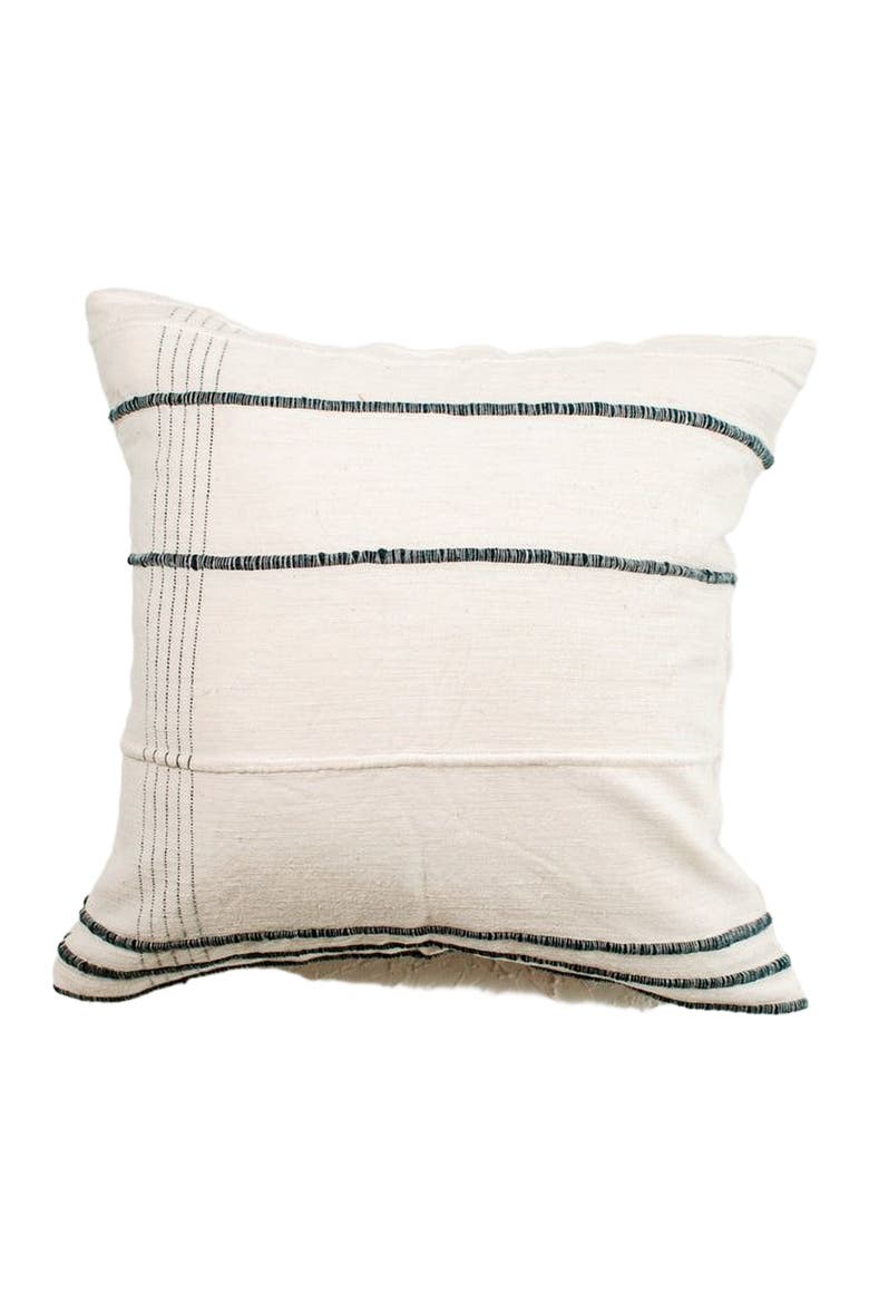 Ribbons Throw Pillow Cover, Main, color, Navy