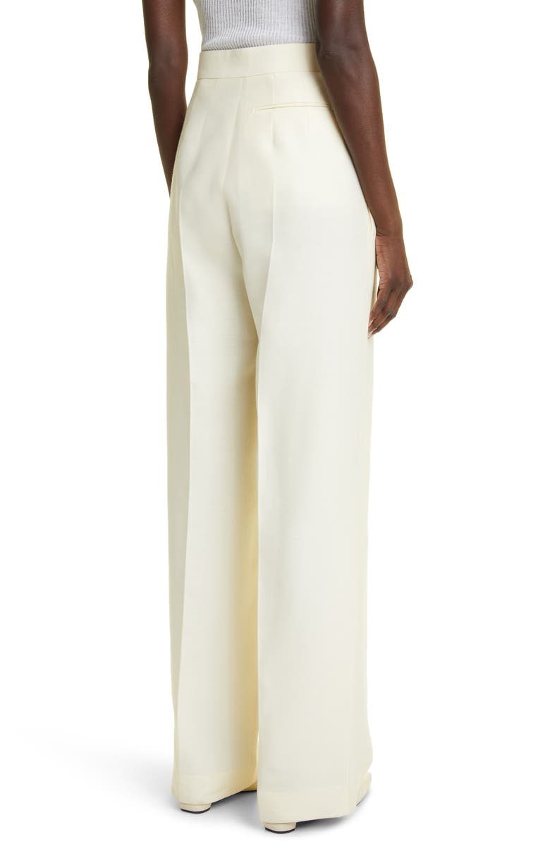 The Row Gordon Straight Leg Wool & Silk Trousers, Alternate, color,
