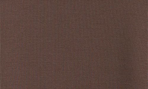 Veronica Beard Fersia Mixed Media Long Sleeve Top In Brown