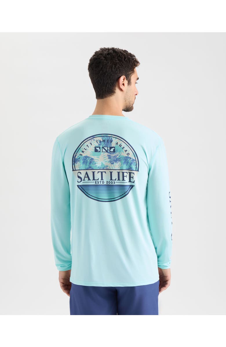 Salt Life On Holiday SLX Performance Long Sleeve, Alternate, color, Light Aruba Heather