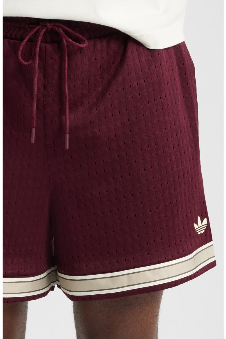Warp Knit Shorts, Alternate, color, MAROON