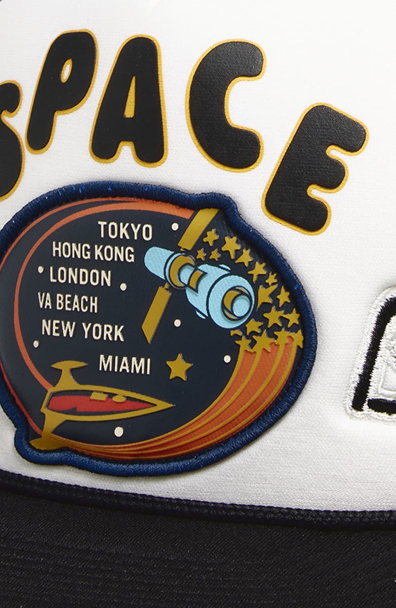 Billionaire Boys Club BB Space Trucker Hat, Alternate, color, Black