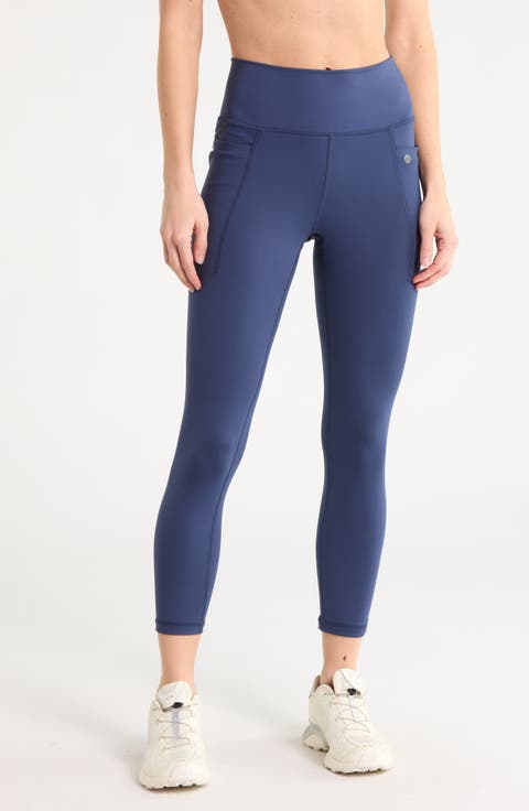 Ruched Back High Waist 7/8 Leggings with Pockets