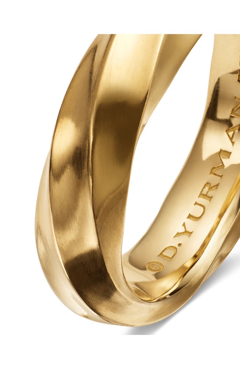 David Yurman Cable Edge<sup>™</sup> Band Ring in Recycled 18K Gold, 6mm, Alternate, color, 18K Gold Recycled