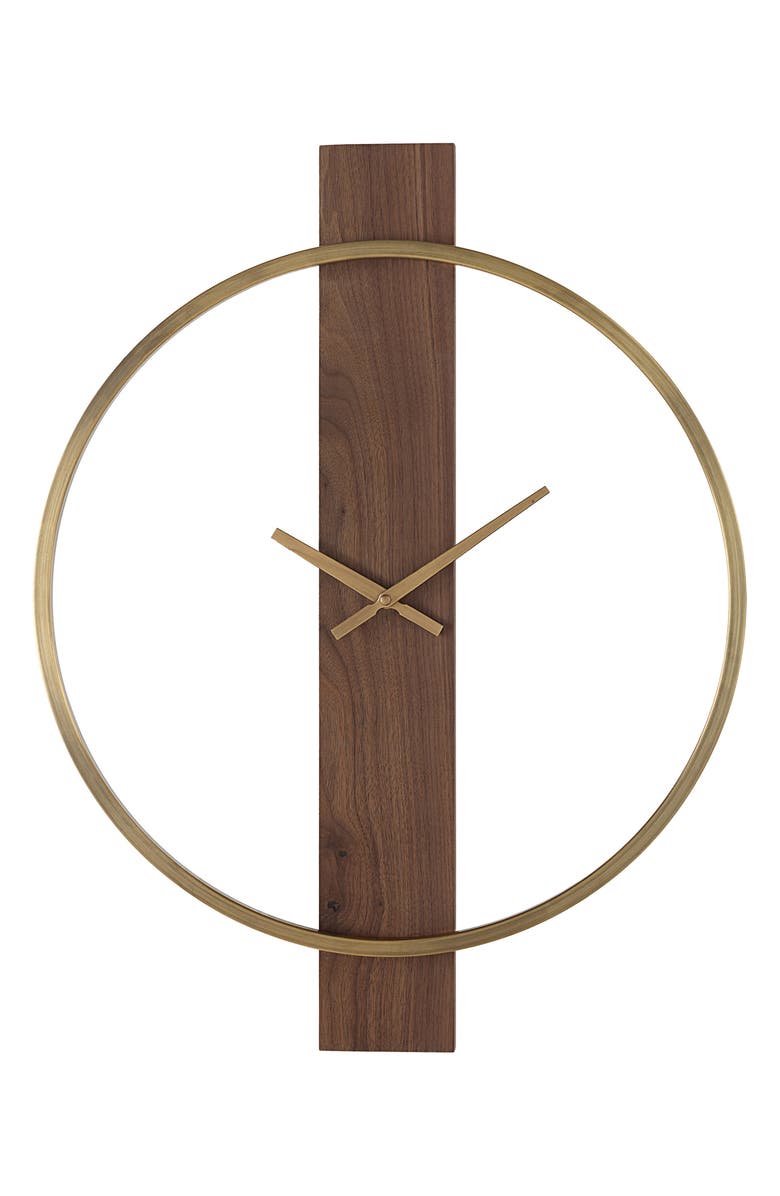 Renwil Avigail Brushed Iron Wall Clock, Main, color,