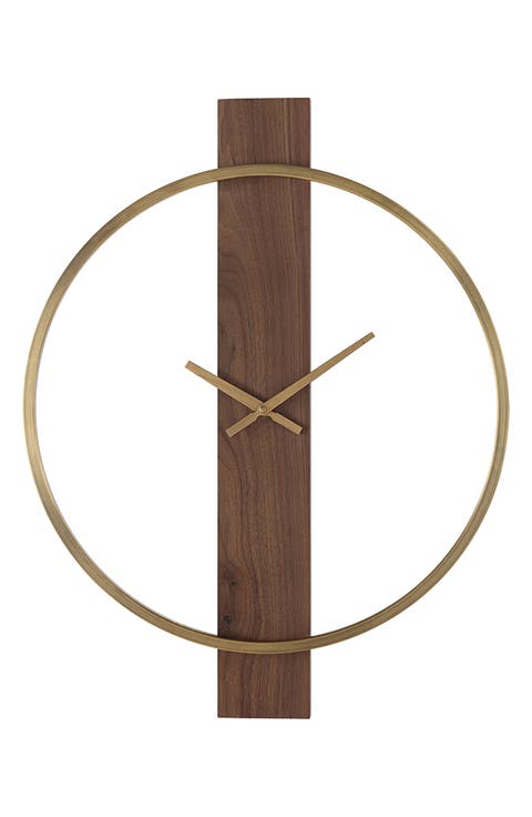 Avigail Brushed Iron Wall Clock