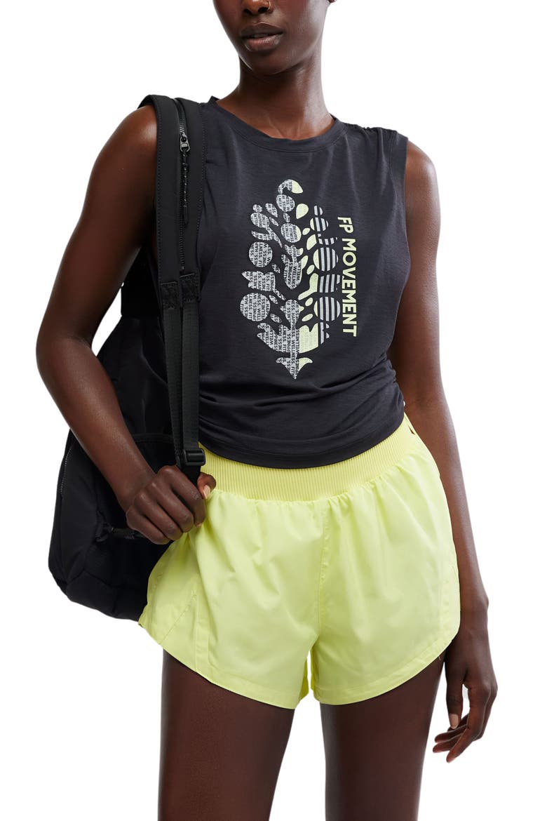 FP Movement Sport Mode Logo Muscle T-Shirt, Main, color, BLACK LOGO