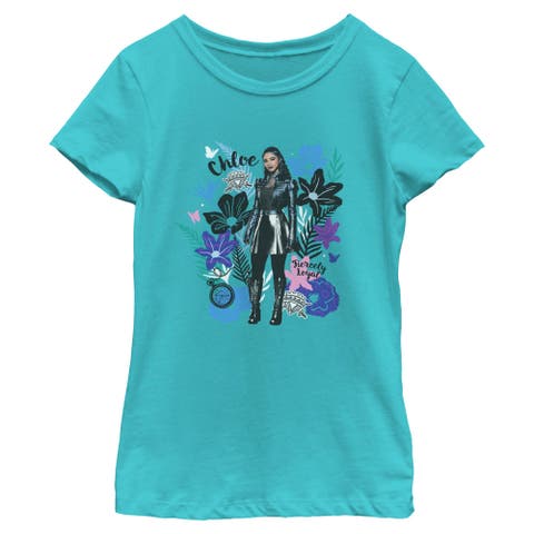 Girl's Descendants Wicked Wonderland Fiercely Loyal Portrait  Graphic T-Shirt