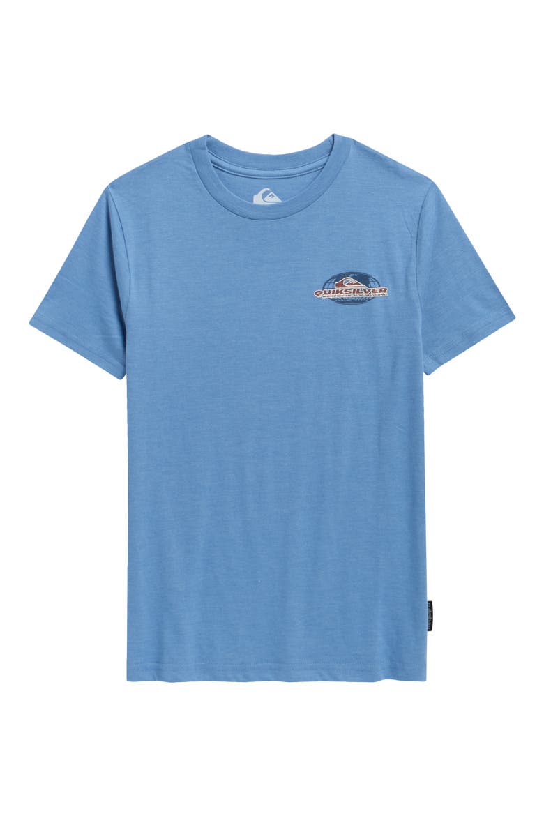 Kids' My World Graphic T-Shirt, Main, color, QUIET HARBOR HEATHER
