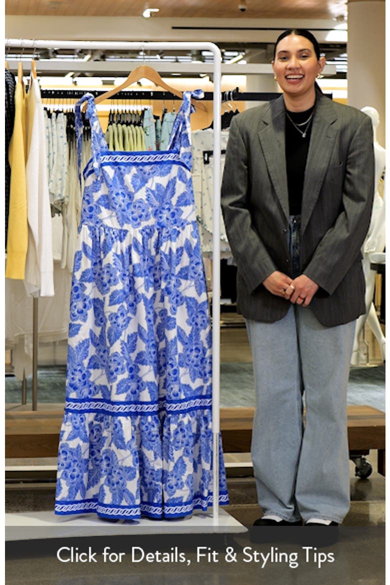 Rency Floral Smocked Maxi Dress video