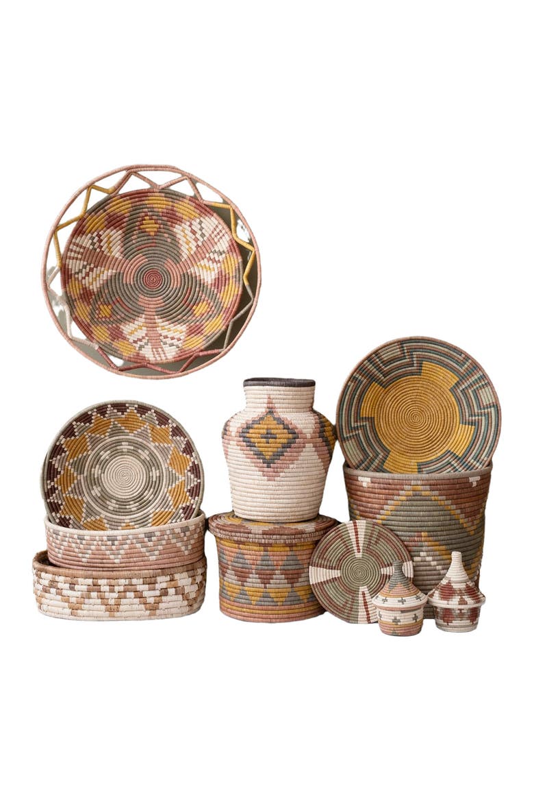 Zig Zag Bread Basket, Alternate, color, Natural