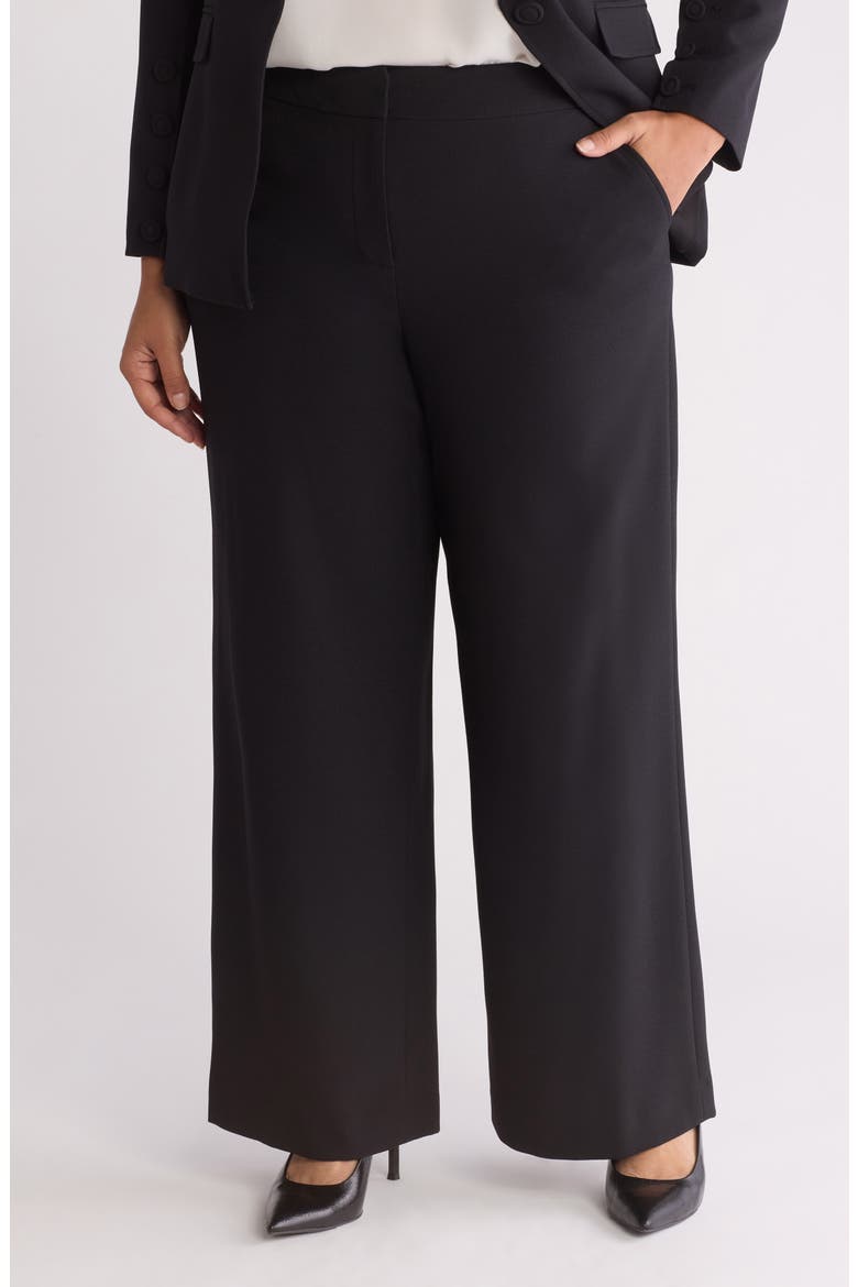 Wide Leg Pants, Main, color, BLACK