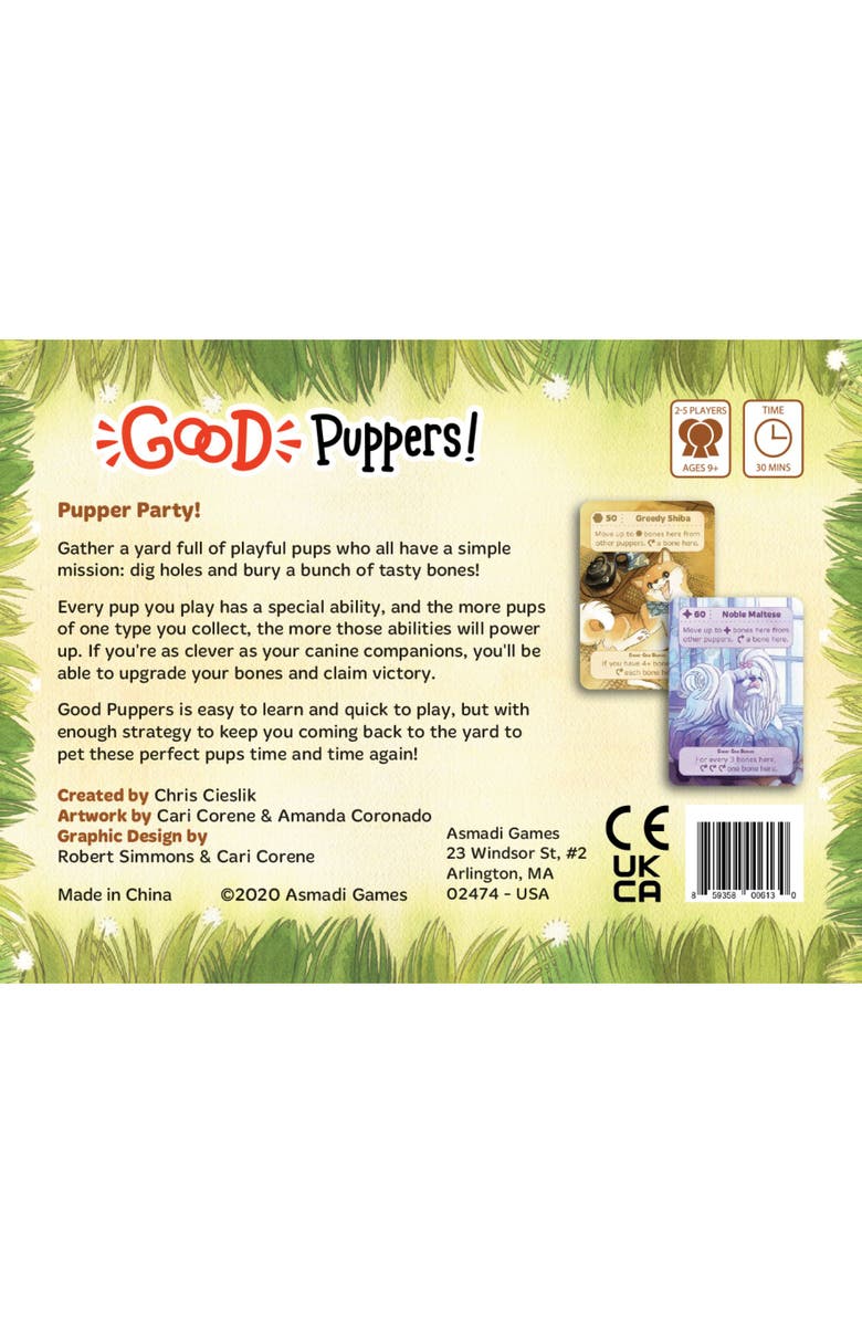 Asmadi Games Good Puppers Children's Card Game, Alternate, color, Multicolored