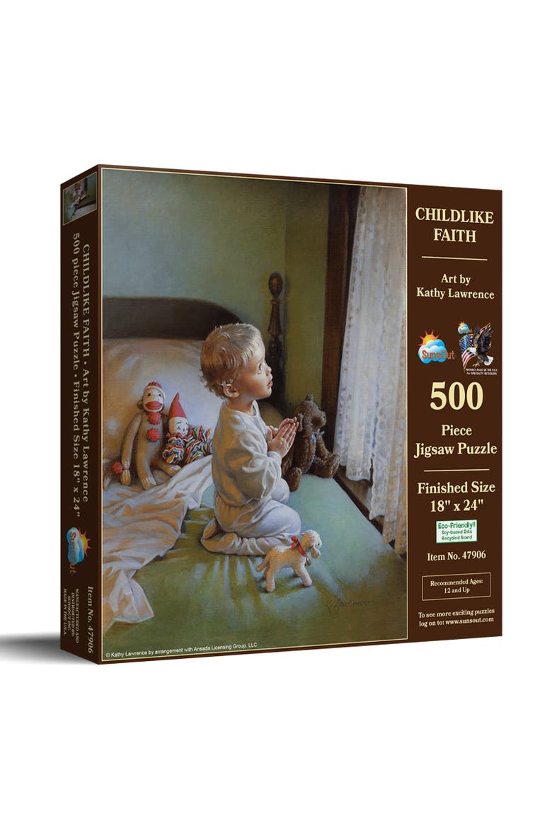 Childlike Faith 500 piece Jigsaw Puzzle for Adults, Main, color, Multicolor