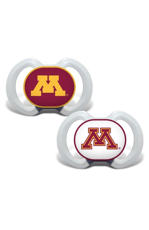 Babyfanatic Sports Pacifier 2-pack - Ncaa Minnesota Golden Gophers