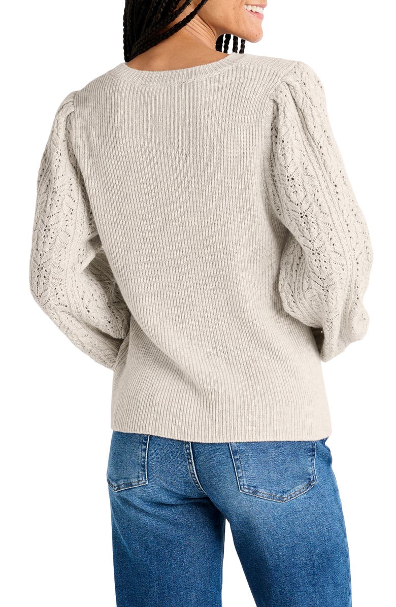 Splendid Phoebe Pointelle Sweater, Alternate, color,