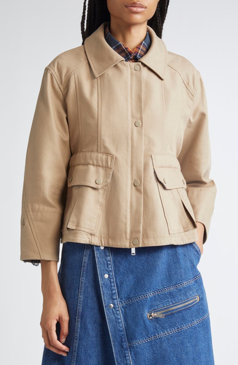 3.1 Phillip Lim Crop Barn Jacket, Alternate, color,