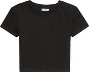 Mavi Jeans Crop Stretch Cotton T-Shirt