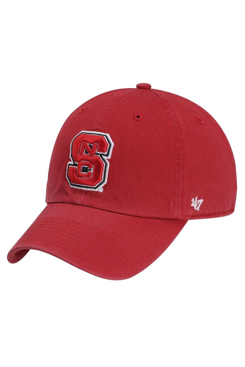 Men's '47 Red NC State Wolfpack Clean Up Adjustable Hat, Alternate, color, Red