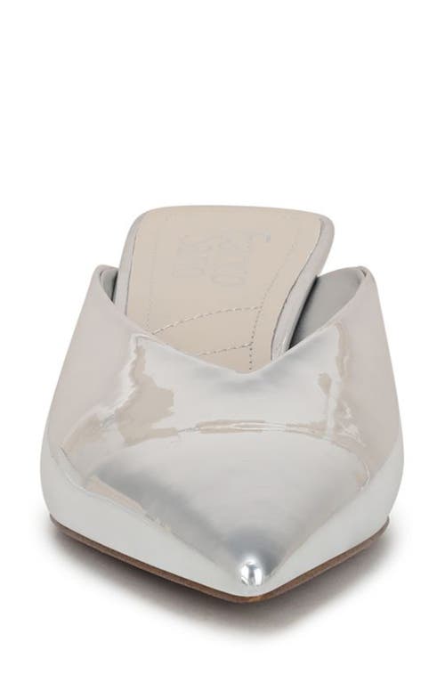 Franco Sarto Jayda Kitten Heel Mule In Silver