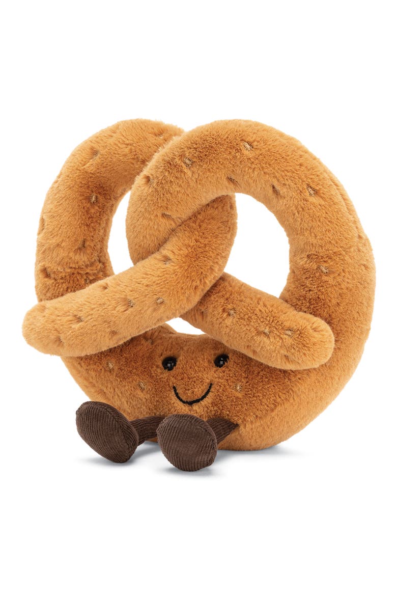 Amusable Pretzel Plush Toy, Main, color, TAN