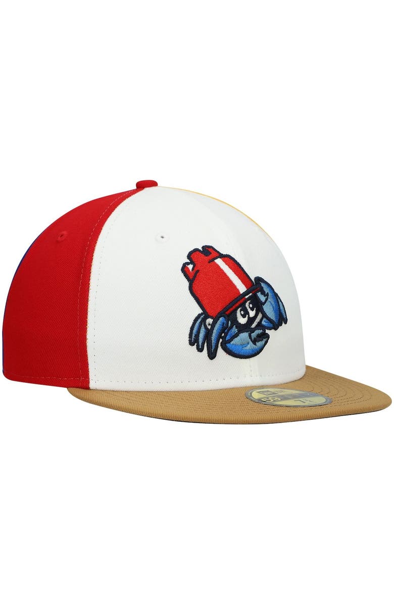 New Era Men's New Era White Jersey Shore BlueClaws Authentic Collection Team Alternate 59FIFTY Fitted Hat, Alternate, color,