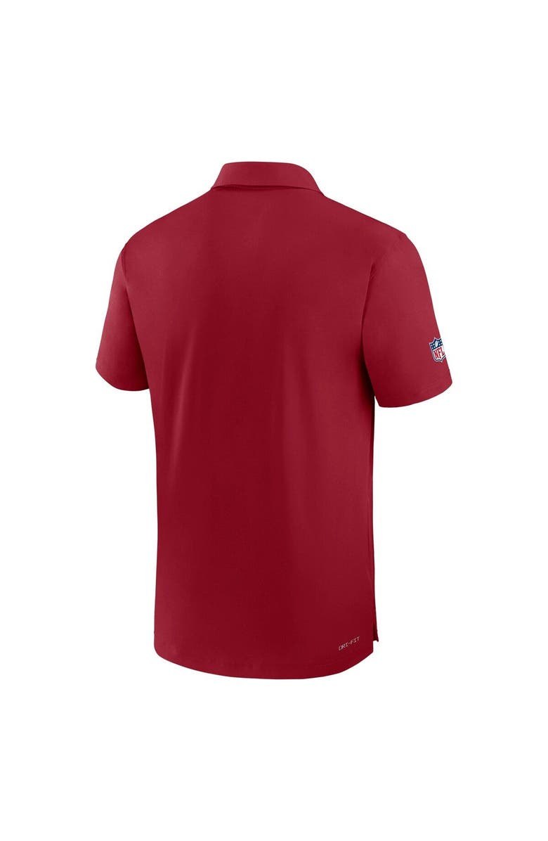 Nike Men's Nike Cardinal Arizona Cardinals Sideline Coaches Performance Polo, Alternate, color, 
