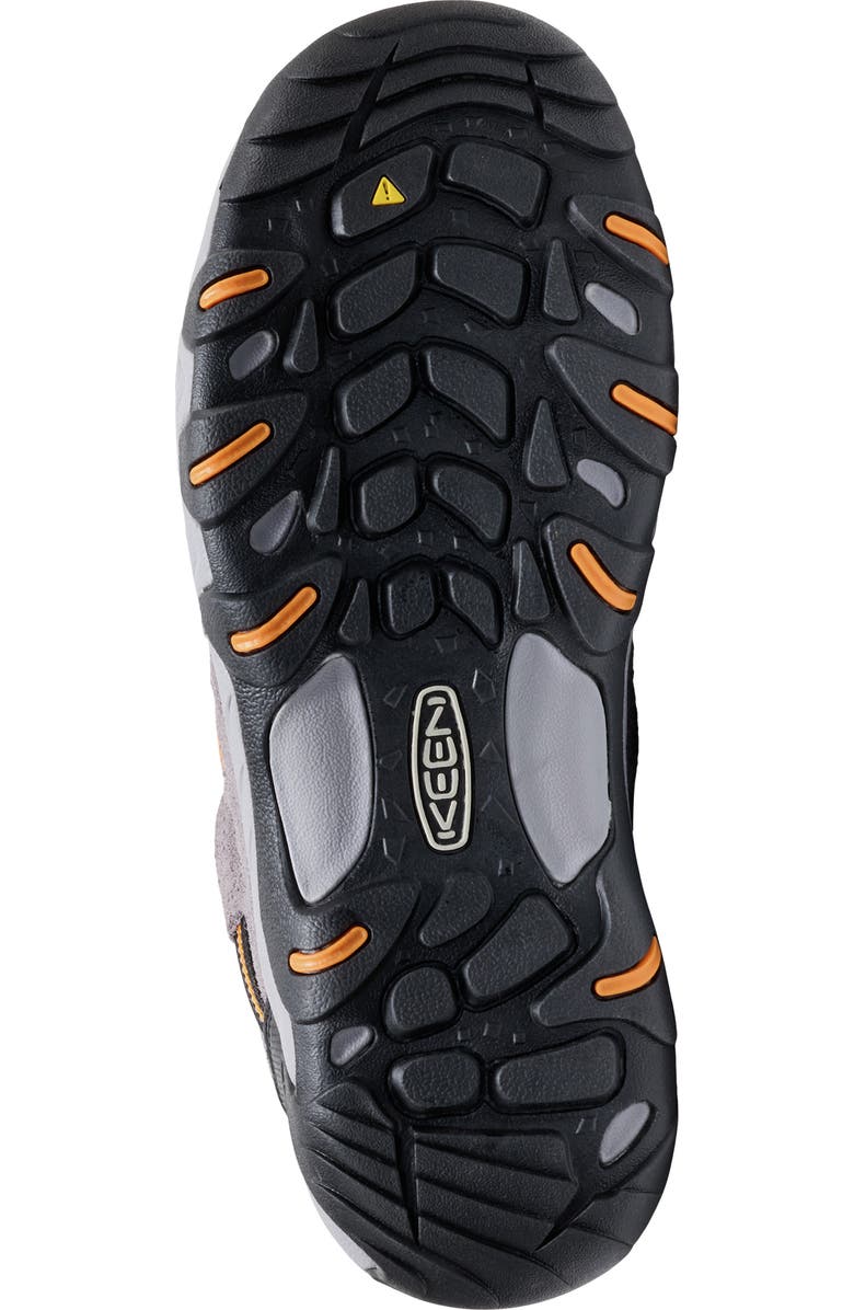KEEN Headout Waterproof Hiking Shoe, Alternate, color, Steel Grey/ Orange Pepper