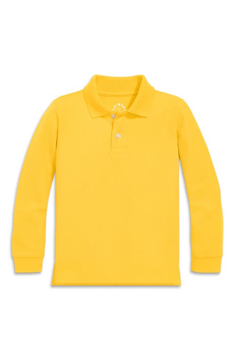 Long Sleeve Pique Polo (Toddler, Little Kid, & Big Kid)