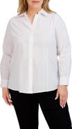 Foxcroft Taylor Non-Iron Long Sleeve Stretch Button-Up Shirt