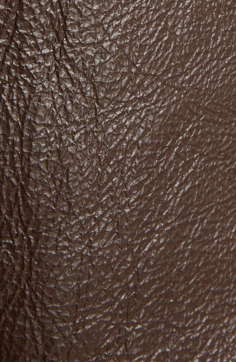 Acne Studios Leather Jacket with Genuine Shearling Trim, Alternate, color,