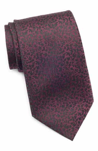TOM BAINE Leaf Jacquard Tie