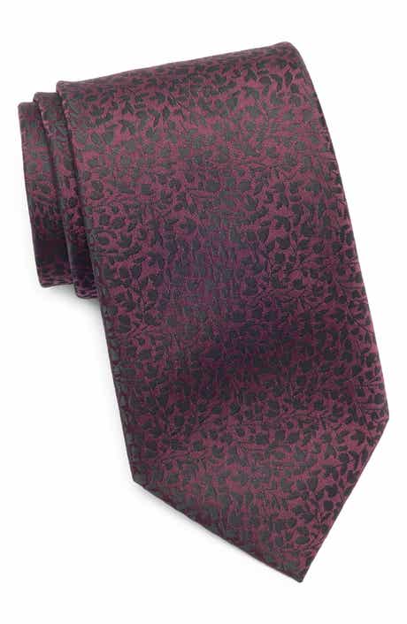 TOM BAINE Leaf Jacquard Tie