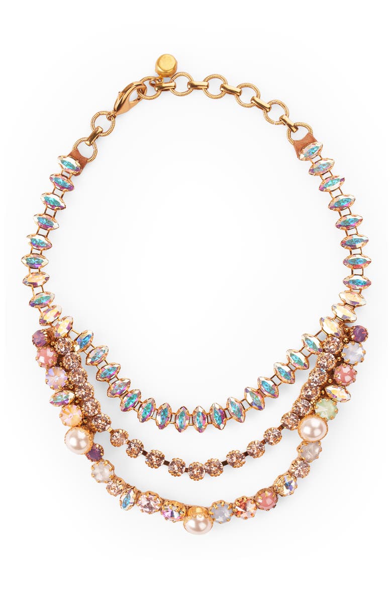 Alka Tiered Necklace, Main, color, PASTEL MULTI