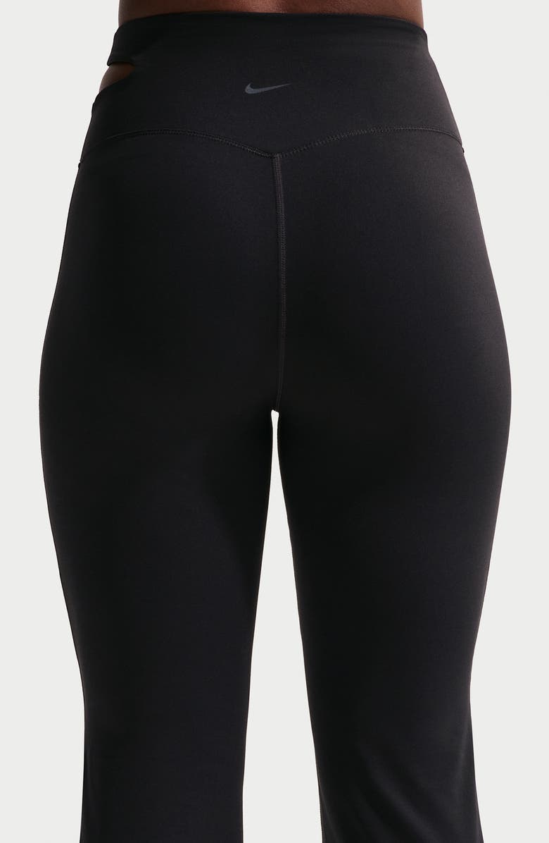 Nike Zenvy High Waist Flared Leggings, Alternate, color, Black