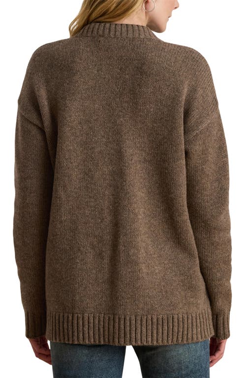 Ralph Lauren Wool-blend V-neck Cardigan In Brown