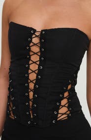 Princess Polly Eden Lace-Up Strapless Corset