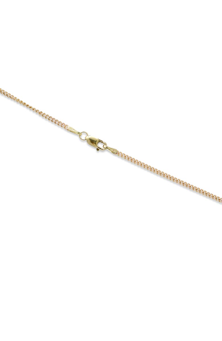 Anzie Curb Chain Necklace, Alternate, color, Yellow Gold