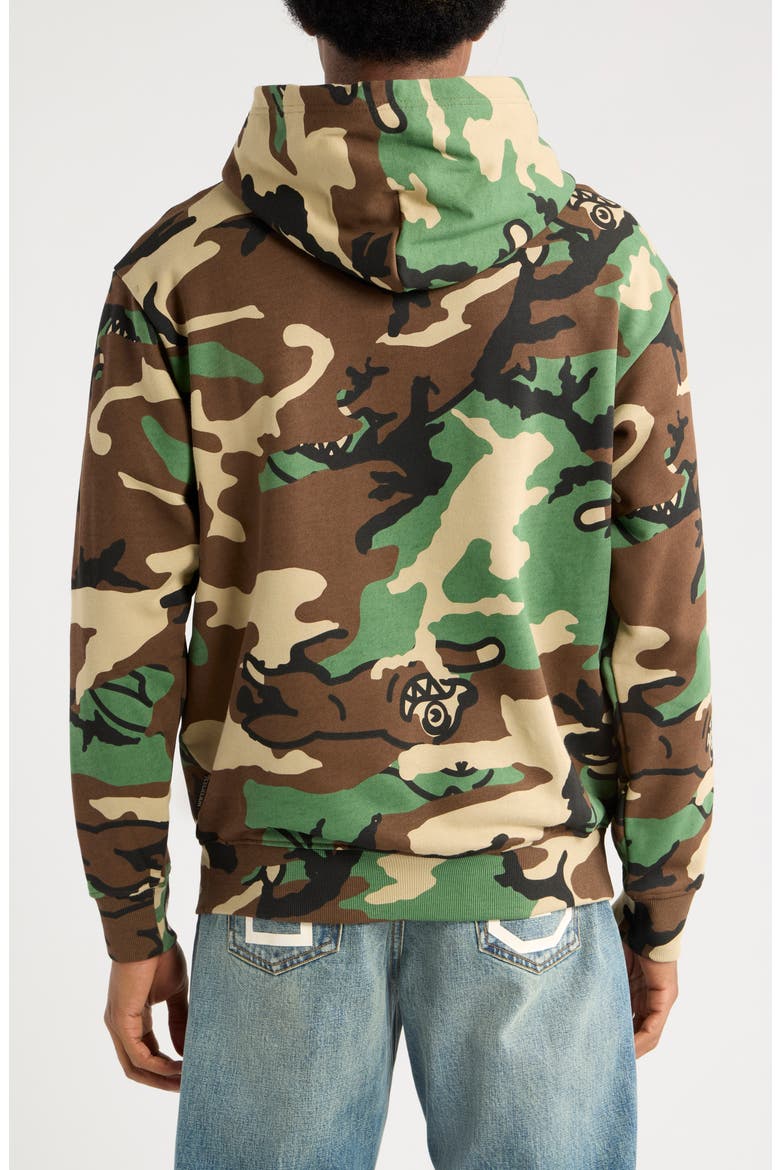 Caramel Cotton Camouflage Graphic Hoodie, Alternate, color, CAMO