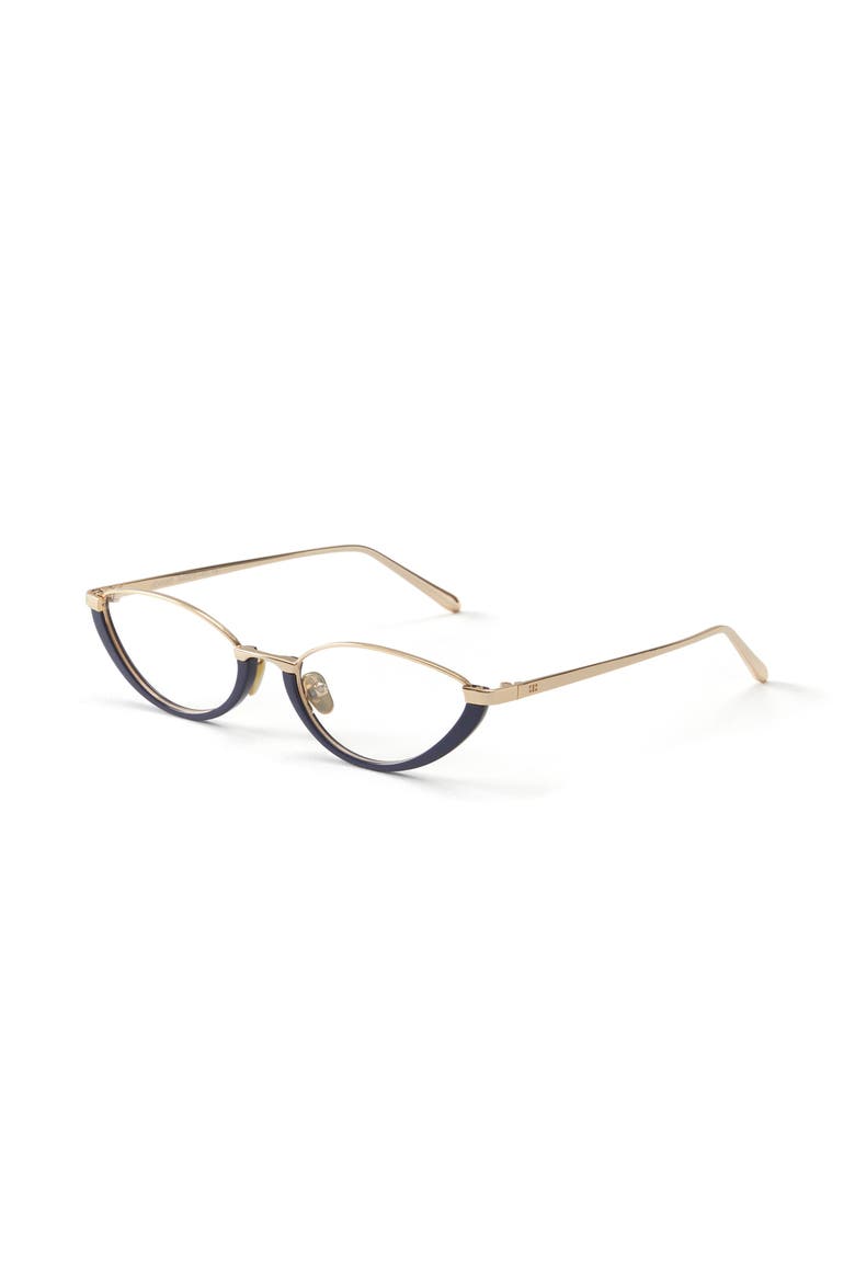 Jeanne Blue Light Glasses, Alternate, color, Blue / Gold