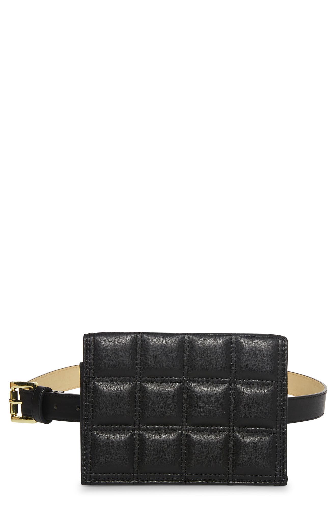Steve Madden Quilted Belt Bag, Main, color, 