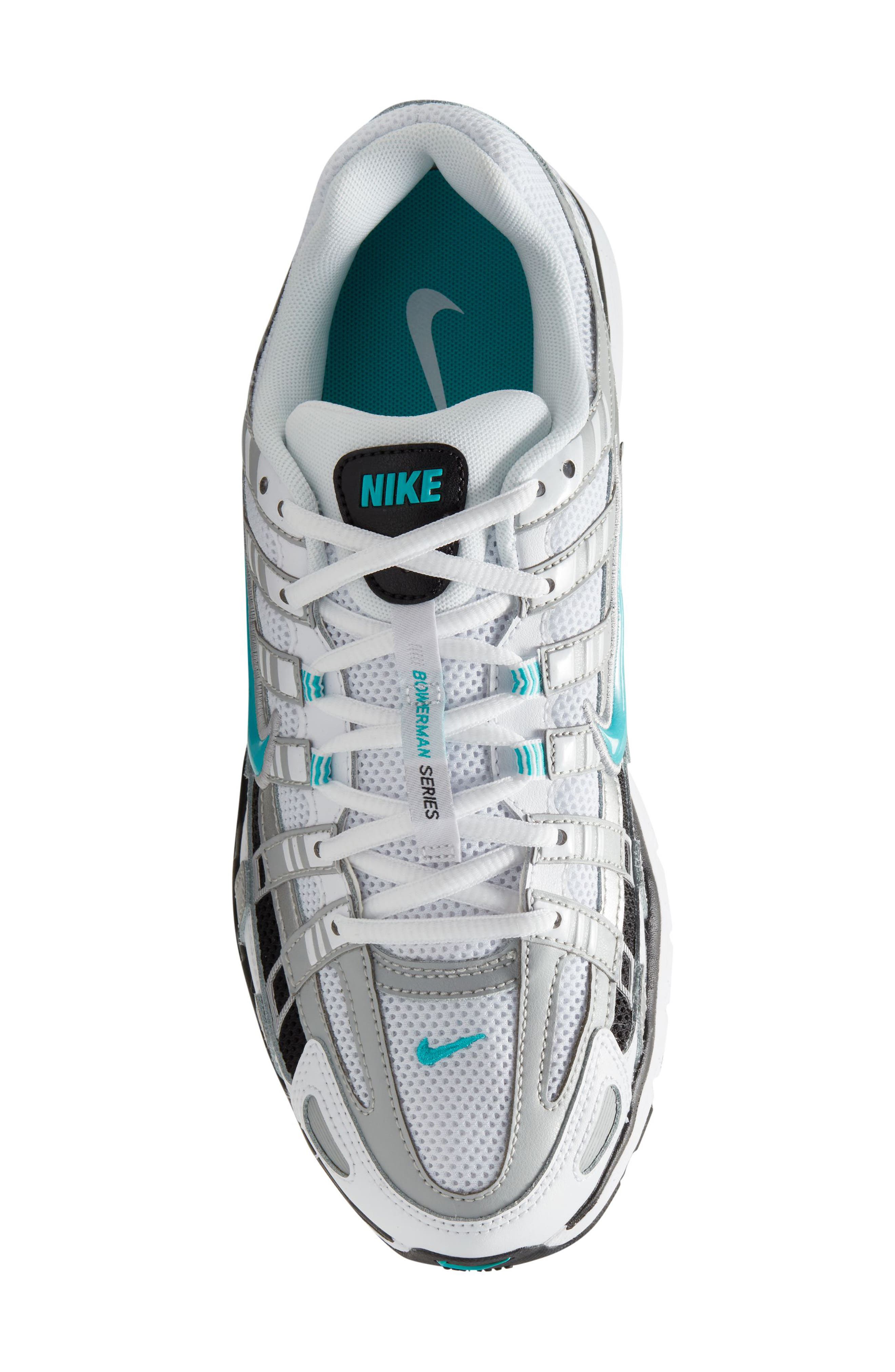 P-6000 Sneaker, Alternate, color, WHITE/ DUSTY CACTUS/ SILVER