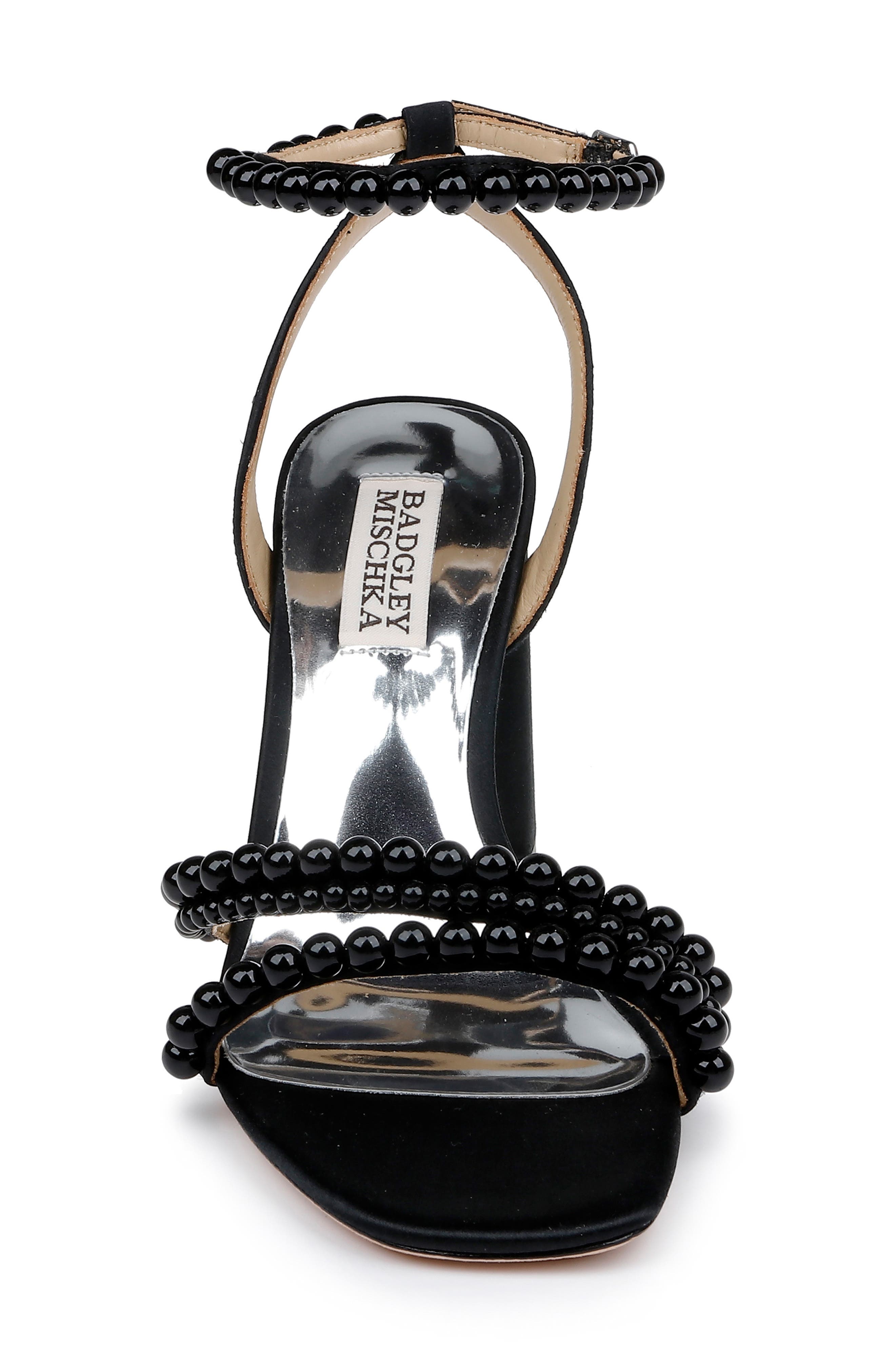 Badgley Mischka Collection Feisty Ankle Strap Sandal, Alternate, color, Black