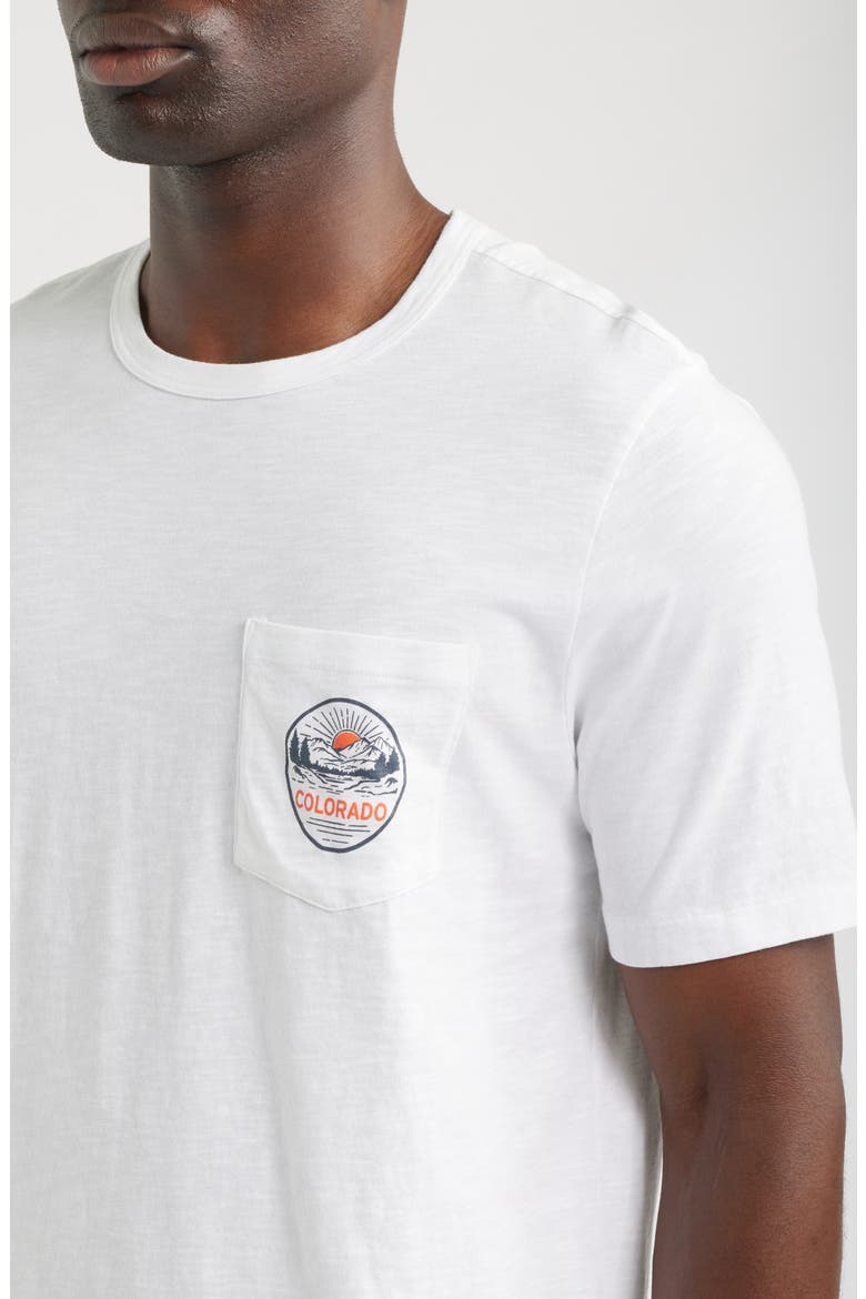 Sunwashed Colorado Graphic Pocket T-Shirt, Alternate, color, WHITE