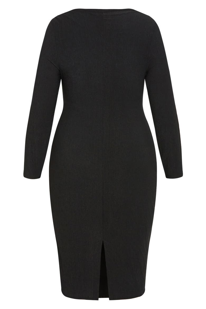 Kora Long Sleeve Dress, Alternate, color, BLACK
