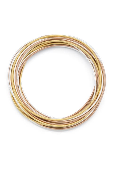 Dia Mixed Metal Warm Bracelets