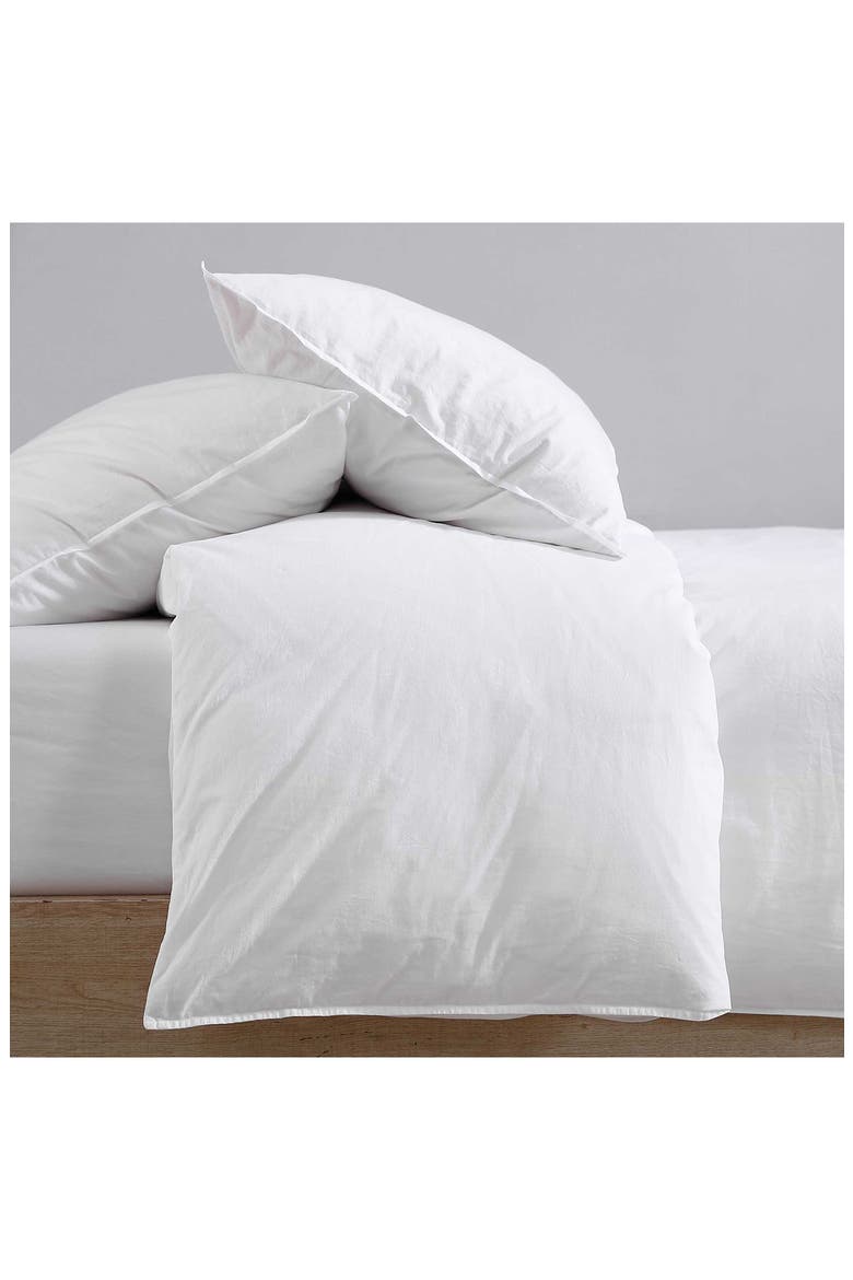Washed Percale Comforter & Shams Set, Alternate, color, WHITE