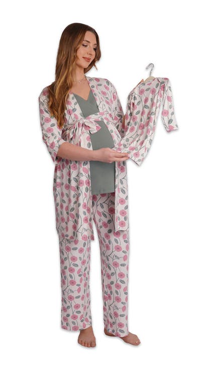 Analise During & After 5-Piece Maternity/Nursing Sleep Set for Mom & Baby